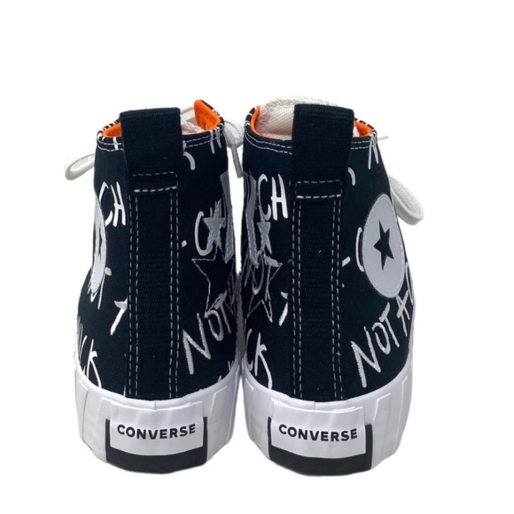 Converse UNT1TL3D High Shoes Kids Women's Black White Canvas Sneakers 266514C - Picture 10 of 11
